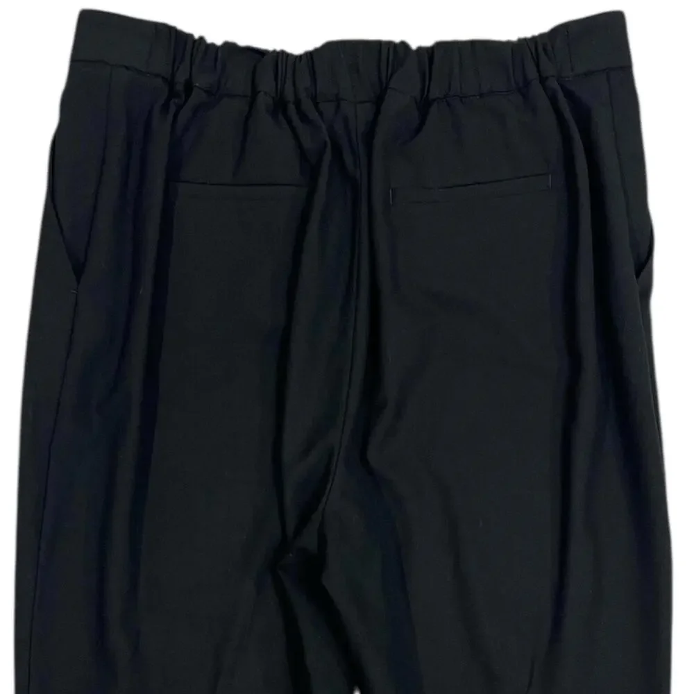 Banana Republic Hayden Dress Pants Womens 16 Black Pull On Tapered Leg Workwear